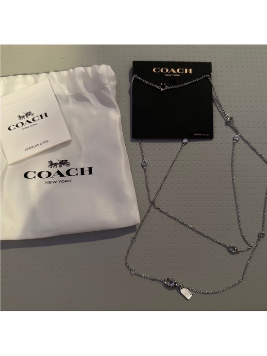 Coach Jewelry - Coach Silver Multi-Layer Chain Necklace